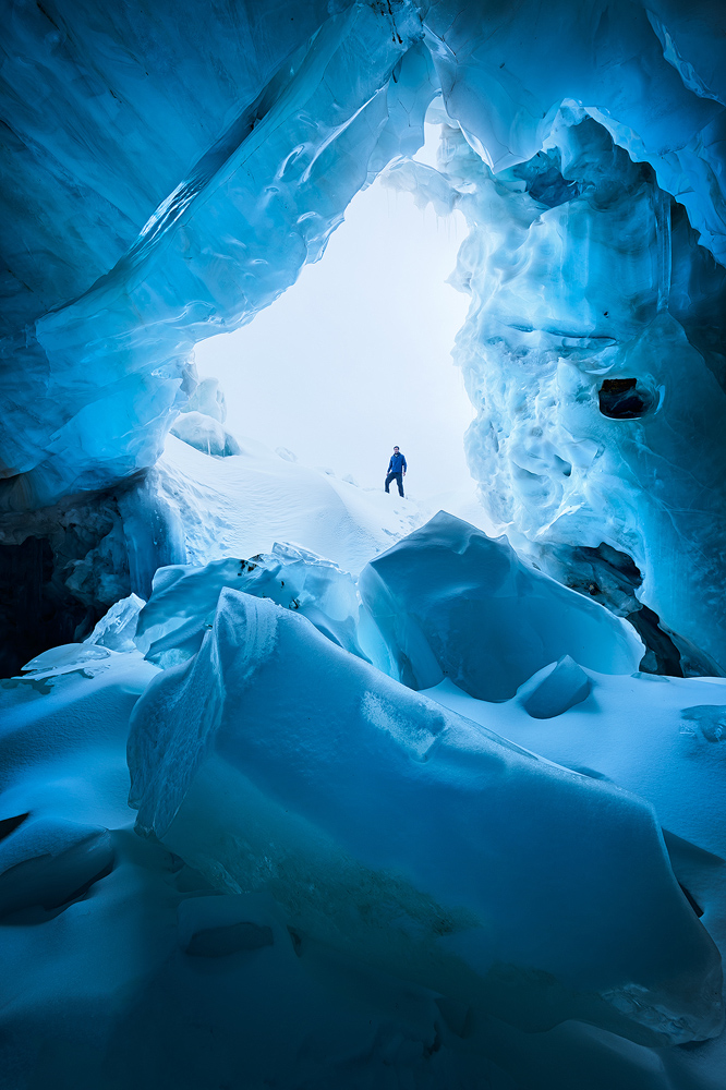 An ice cave I shot while trekking at 5600 MASL in Bolivia. While hard to get to, it was also very much off the photographer's trail. It's also long–gone. Note, however, that it's the image's visual qualities, rather than the hardships I went through to get it, that makes it an appealing shot. <br>Canon EOS 5D Mark III, Samyang 14mm f/2.8, 1/13 sec, f/14, ISO 100