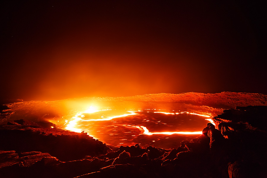 Erta Ale Volcano up close. Canon 5D Mark III, Samyang 14mm F2.8, manual HDR from 2 images