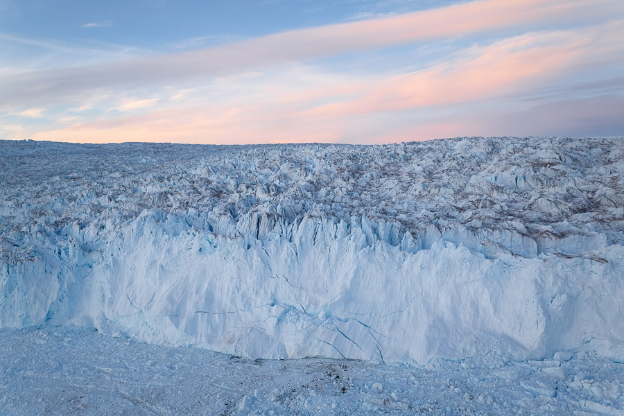 The terminal of Ilulissat glacier, Greenland.